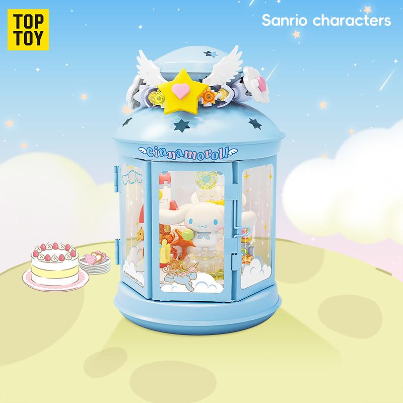 Construction Blocks Night Light Series Game Assembly Kuromi Pochacco Kawaii Decorative Construction Blocks Girl'S Birthday Present