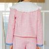 Olivan Olivan Canna Tweed Jacket  Pink 