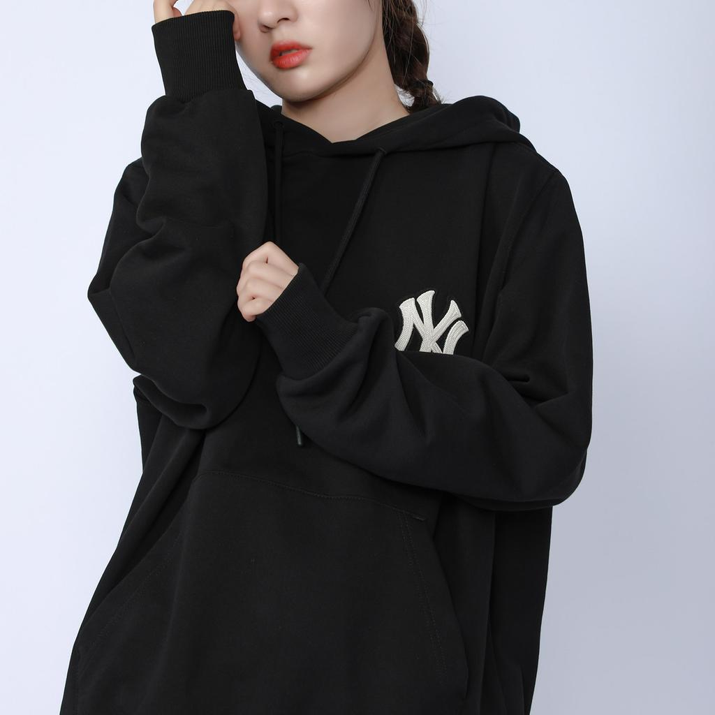 New MLB Old Flower Sweatshirts Unisex Black 3AHDM0114-50BKS