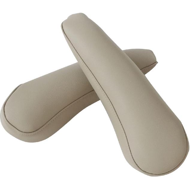 FZJDSD 2 Stück Graue Leder-Sitz-Armlehnenabdeckung Kompatibel mit Toyota Sienna 2004 2005 2006 2007 2008 2009 2010