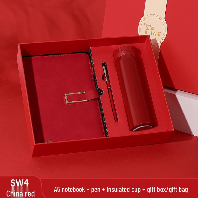 High-End Business Meeting Gift Set: A5 Notebook & Thermos Cup
