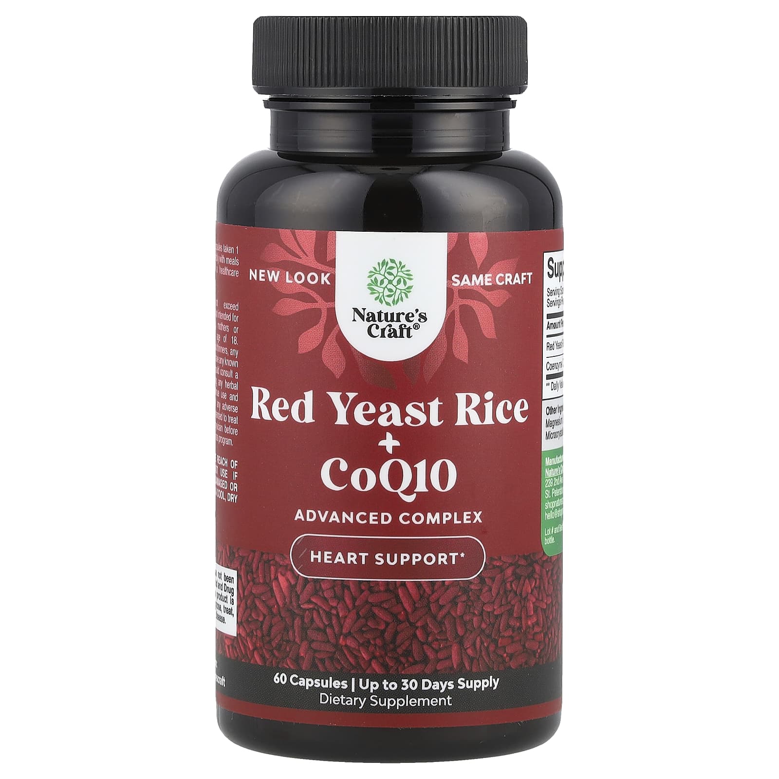 

Nature S Craft, Red Yeast + Coq10, 60 Capsules