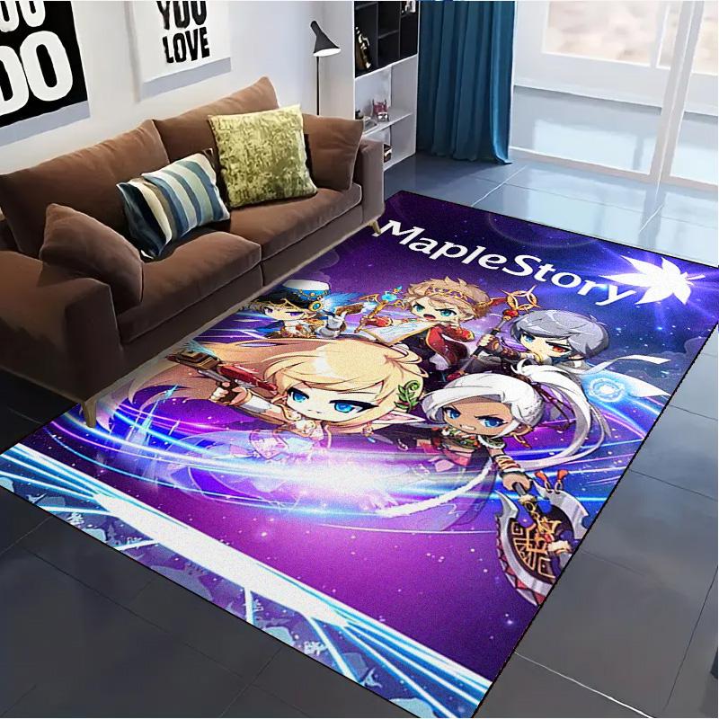 MapleStory Carpet Rug for Living Room Bedroom Home Sofa Decoration,Kids play Non-slip Floor Mat