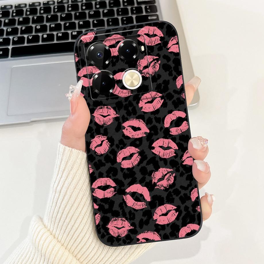 For Infinix Note 40 Pro Plus Coques Cover Luxury Liquid Silicone Soft Phone Case For Infinix Note 40 Pro 4G 5G Capa Women Style