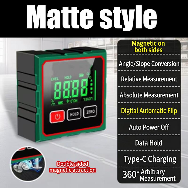 Accurate Measurement Level Four Sided Magnetic Suction Double-Sided Laser Tilt Angle Box Small Electronic Angle Ruler For Slope