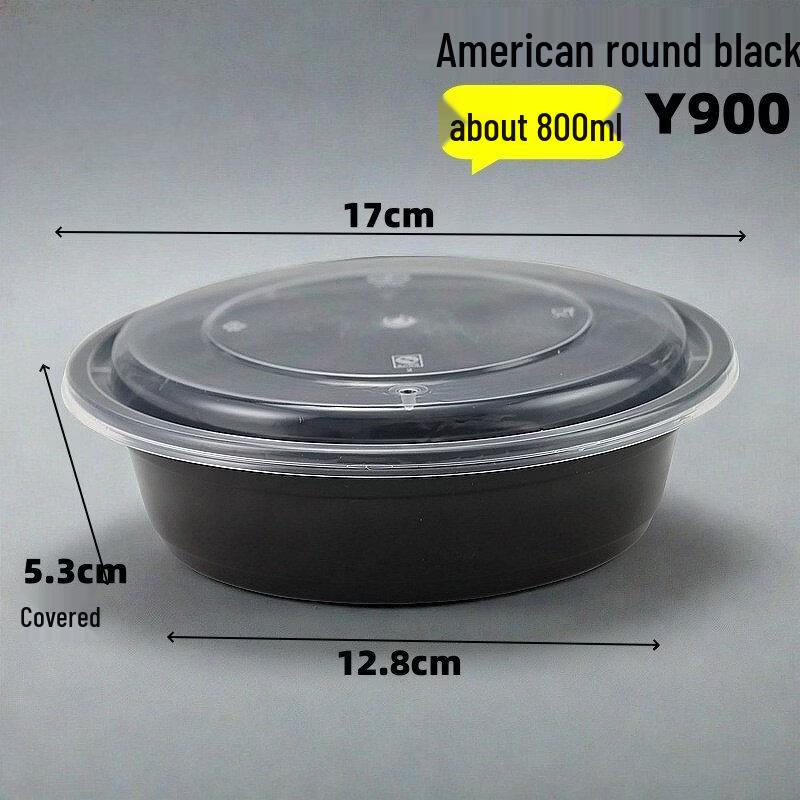 Disposable Round Takeout Food Container with Dome Lid