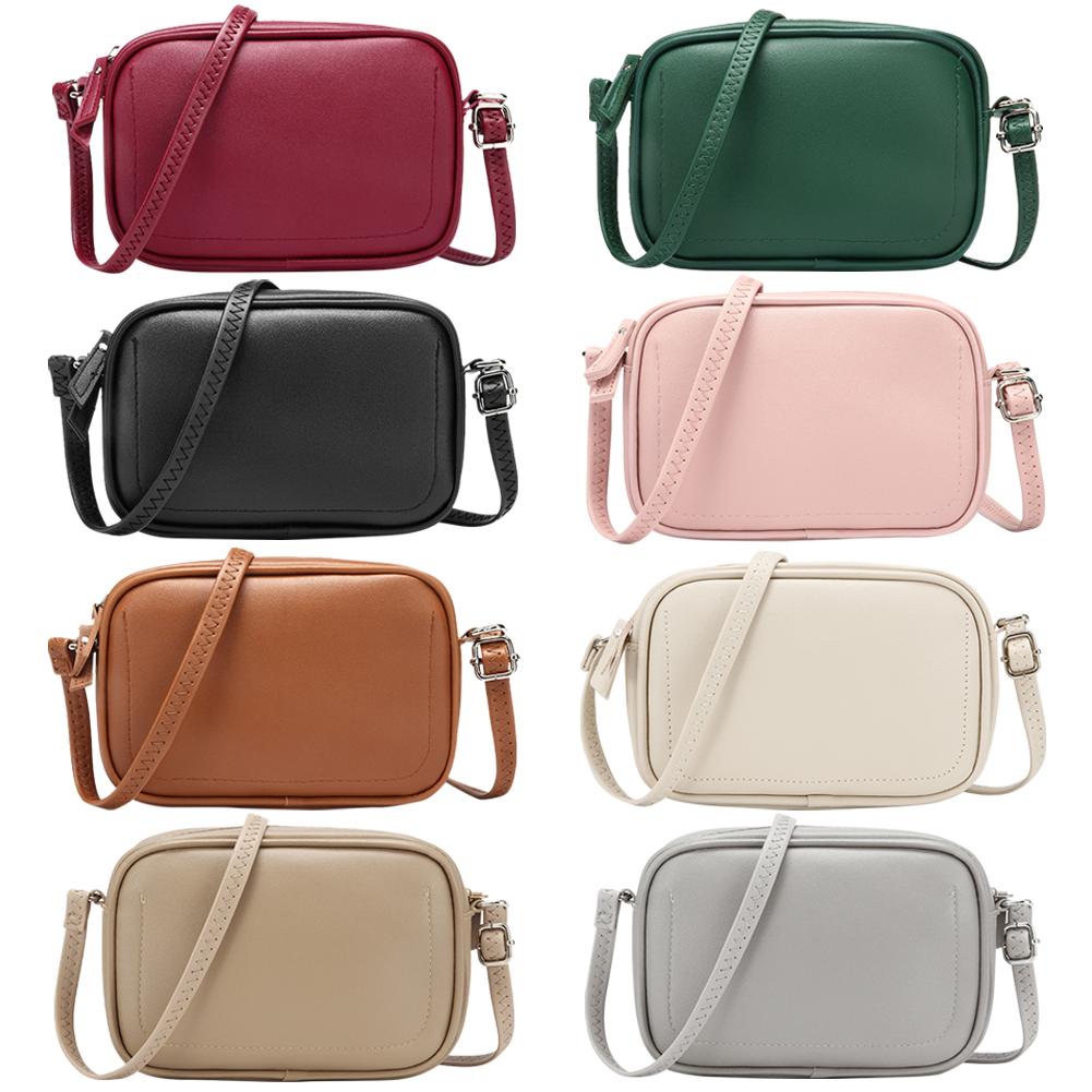 2022 New Women's Fashion Handbags Solid Color PU Leather Shoulder ...