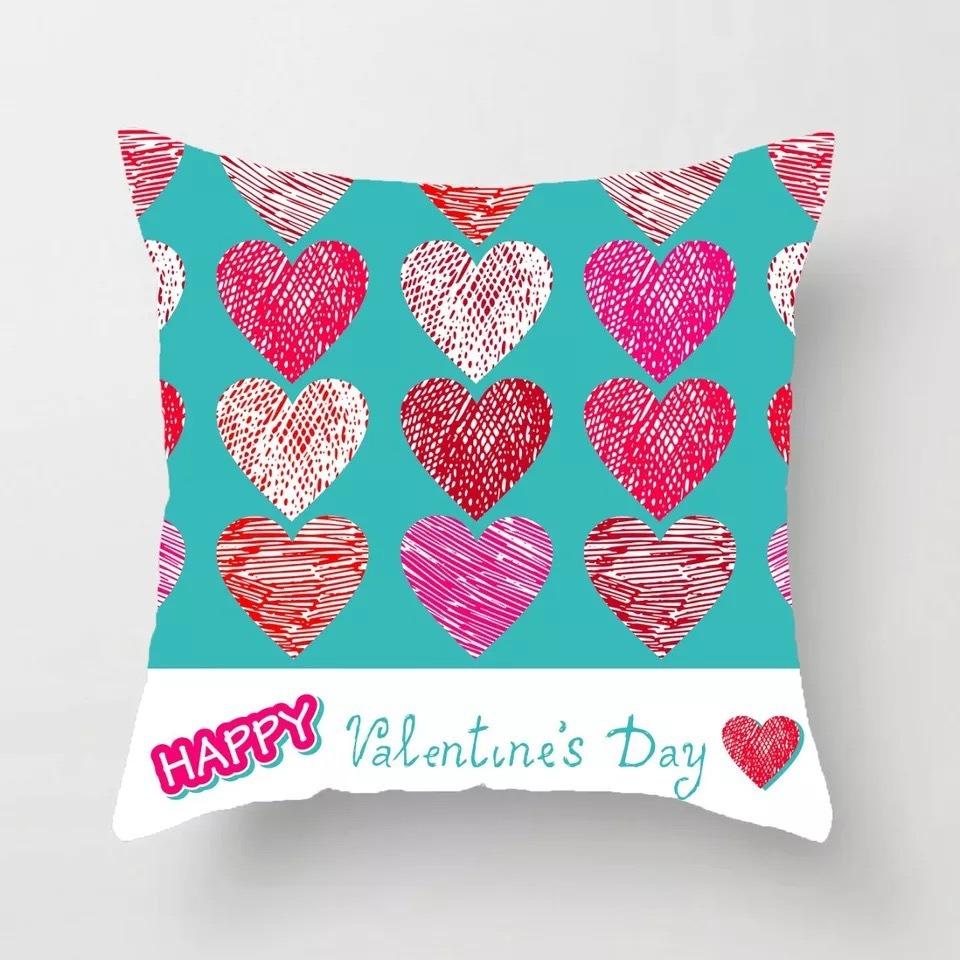 Office Sofa Cushion Cover Valentine's Day Confession Creative Love Pattern Pillowcase Luxury Home Decoration Cushion Cover
