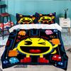 3PCS Game PAC Bedding Set,Including 1pc Duvet Cover And 2pcs Pillowcases Perfect for Bedroom, Dormitory, Large size Fan Christmas gift