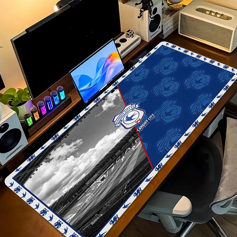 Cardiff City FC Color Mouse Pad Large Gaming Table Cushion Non-slip Laptop Tablet Big Mousepad XXL Mat Mini PC Playmat With Lock edge