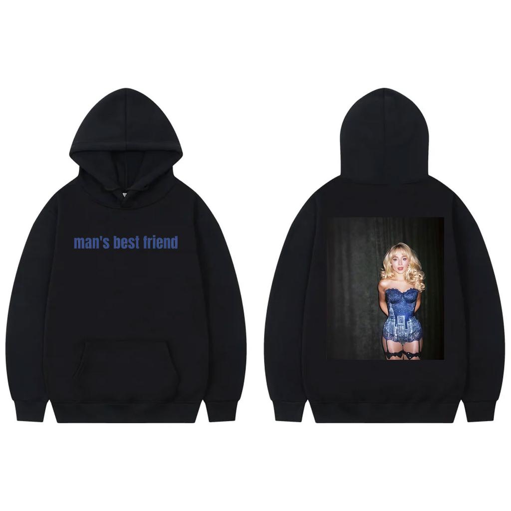 Sabrina Carpenter Man's Best Friend Hoodie High Quality Fashion Oversized Pullovers Unisex Casual Fleece Hooded Sweatshirts