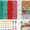 Christmas Pottery Beaded Jewelry Bracelet Making Kit Alphabet Beads Clay Beads And Crafts Diy Gifts