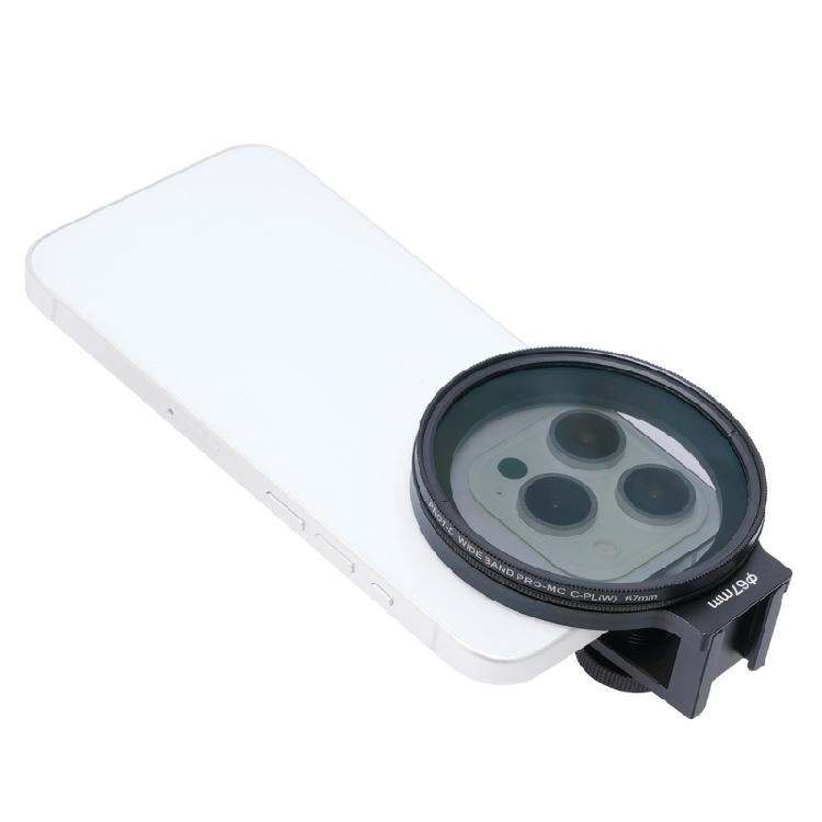 67mm Phone Gadget Filter Base Plastic Filter Attachment Filter Holder Smartphone Filter Attachments for Phone  14/15