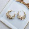[Elegant Earrings] Elegant Floral Hollow Drop Earrings for Women | Versatile Fashion Jewelry for Everyday & Parties, Pendant, Flower
