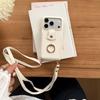 Crossbody Long Lanyard Vertical Card Solt Ring Holder Leather Wallet Case for iPhone 17 Pro Max 16 Plus 15 14 13 12 11 Bag Cover
