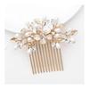 Hair Accessories Pearl Pins Kanzashi 3-Piece Set Gold Luxurious Pearl Design Elegant High-Quality Handmade Alloy Faux Pearl Rhinestone