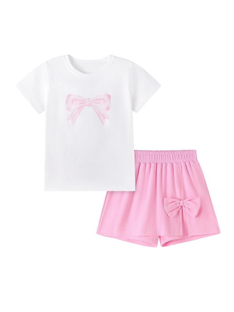 Little Maven Sommer-Set für Mädchen: Europäischer & Amerikanischer Stil mit Niedlicher Schleife