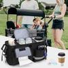 LoDrid Stroller Bag Stroller Drink Holder Pocket Organizer Stroller Bag