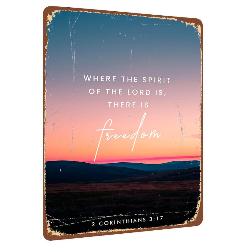 

Christian Metal Wall Art Scripture Decor Corinthians Bible Verse Christian Home Decor Religious Wall Hanging 20x30cm（7.8x11.8inch）