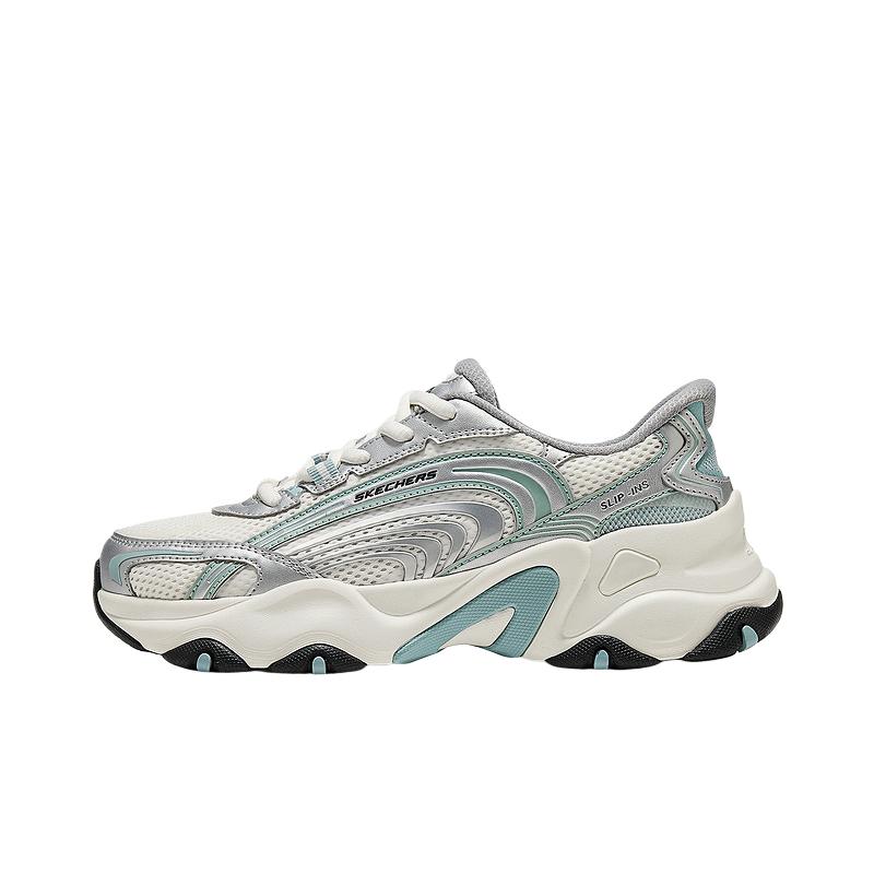Skechers Sound Wave Round Toe Lace-Up Non-Slip Breathable Low-Top Dad Shoes Women sneakers 150529-WSTQ 35
