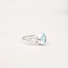 Sky Blue Topaz Gemstone 925 Sterling Silver Jewelry Handcrafted Engagement Ring RR-46-3