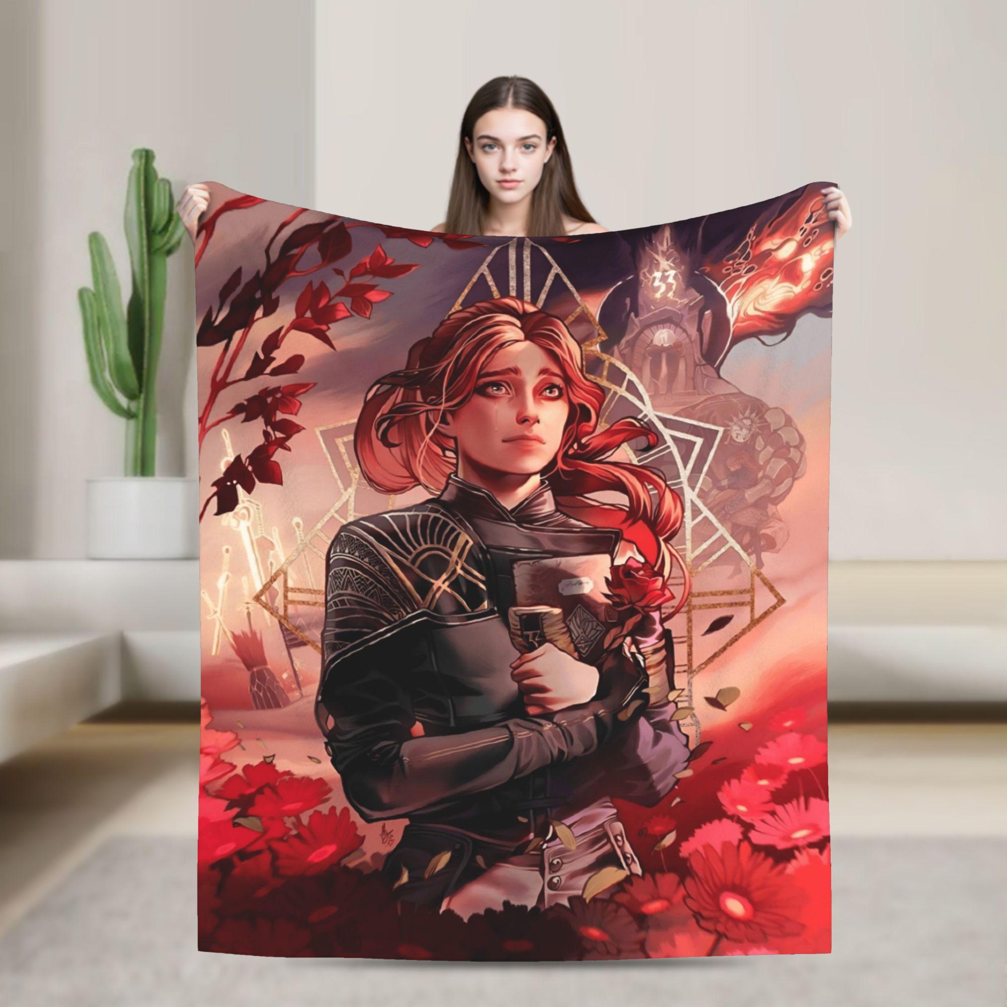 

Warm Soft Blankets Airplane Travel Clair Obscur Expedition 33 Game Bedding Throws Flannel Bedspread For Home Decor Sofa Bed 75cmx90cm