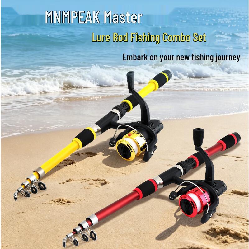 Master Spinning Fishing Rod and Reel Combo Set