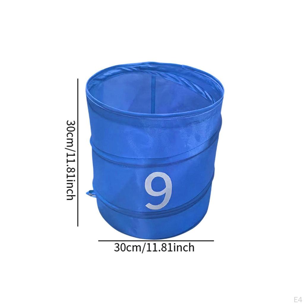 Backyard Golf Bucket Easy To Store Oxford Cloth Foldable Storage for Indoor Outdoor Family