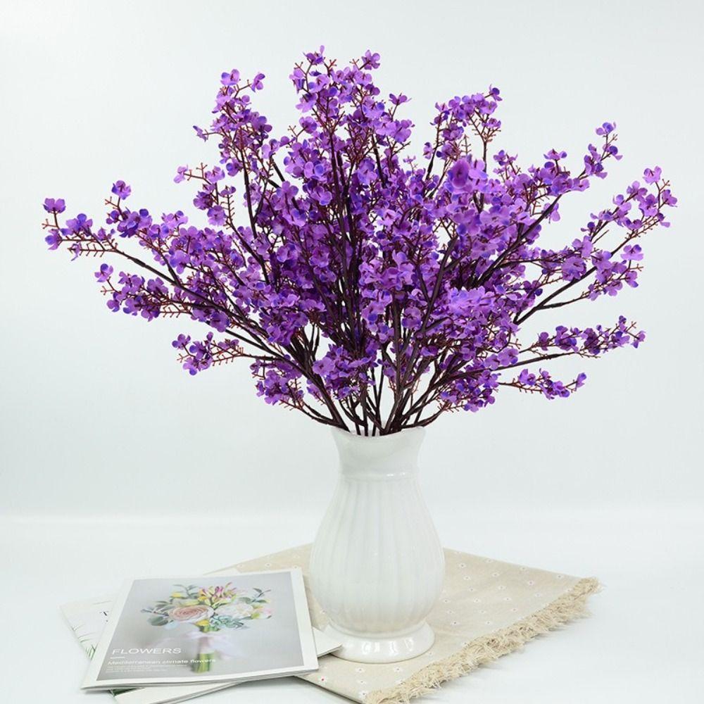 New Year Silk Petals Artificial Flowers Long Stems Branch Design Fake Flowers Multicolor Flower Bouquets Wedding Decoration