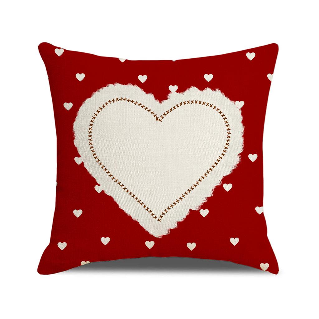 New Valentine's Day Pillow Cover Love Decoration Home Sofa Cushion Letter Print Bedside Cushion