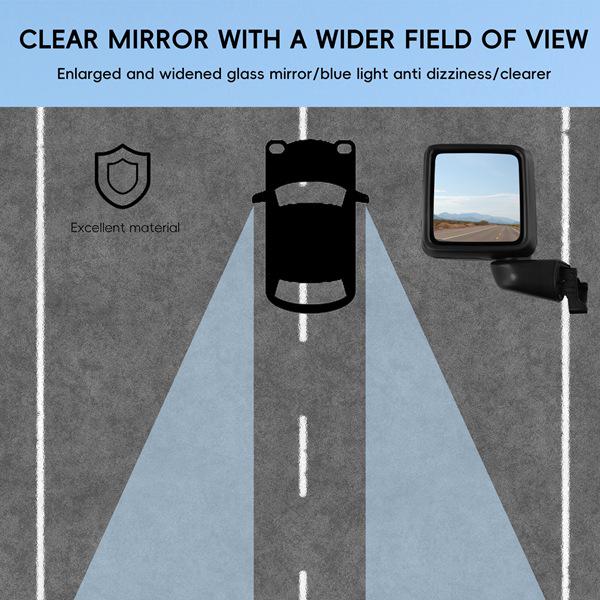 68281891AE fits Jeep Wrangler JL Left Rearview Mirror Assembly