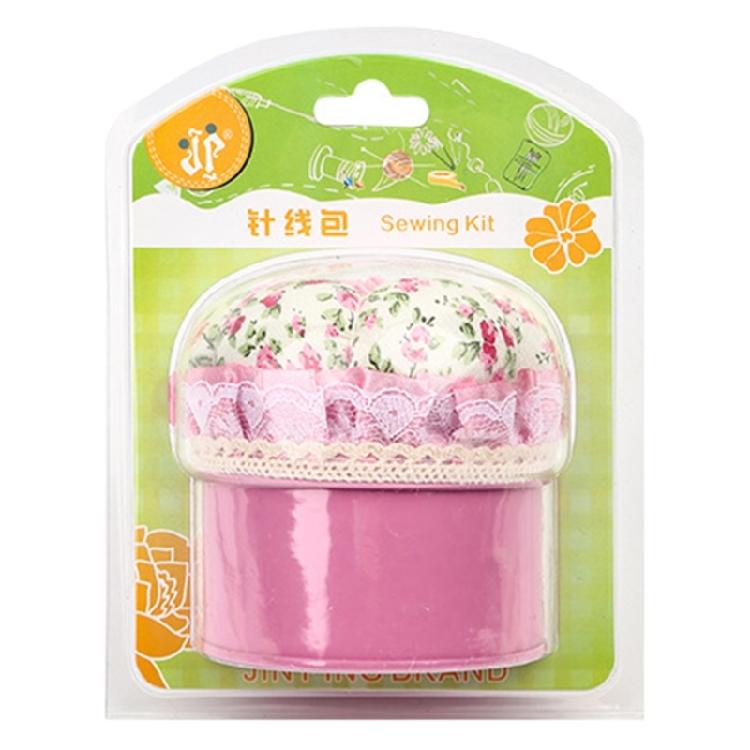 

Sewing Storage Box Sewing Supplies Organiser Container for Hand Stitching 1 рожевий