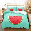 Wassermelonen Bettbezug Set Sommer Thema Frische Früchte Muster Bettdeckenbezug Für Kinder Jungen Mädchen Bettwäsche Set Schlafzimmer Dekor Geschenke