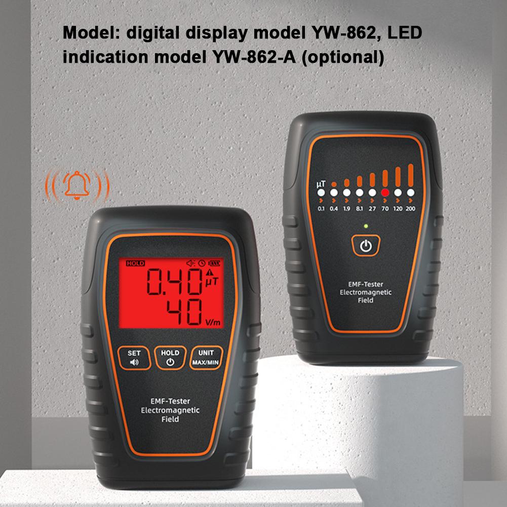 Testador EMF portátil Detector de radiação eletromagnética portátil Intensidade de radiação eletromagnética