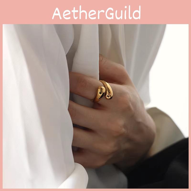 Trendy And Chic Copper Geometric Ring For Women Adjustable Size Fashion Jewelry