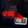 Projection Alarm Clock Large Display Versatile Silent Luminous Design USB Bedside Digital Projection Alarm Clock for Home Bedroom