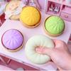 Hot Stress Relief Toys, Squishy Simulation Steamed Bun, Funny Prank Decompression Ball, Anxiety Relief Toy