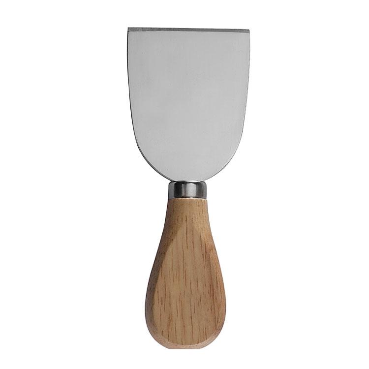 Stainless Steel Cheese & Pizza Knife Set with Wooden Handles