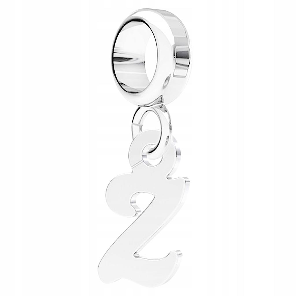 Silver Pendant Hanging Letter Z Alphabet Initial Name Silver 925