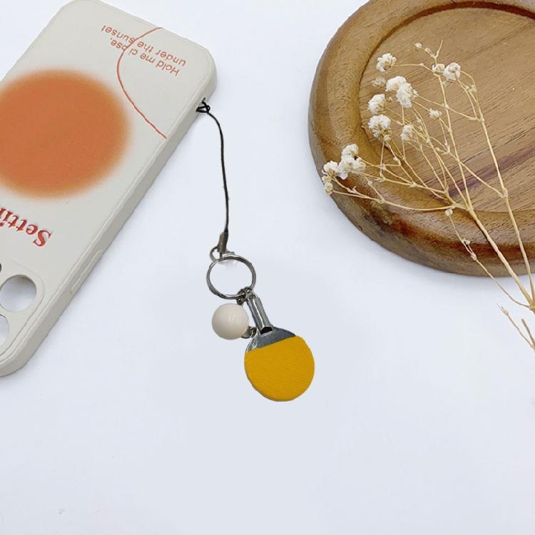 3D Table Tennis Pendant Keyrings Keychains Sports Small Table Pingpong Keychain Cute Sports Keychain Pingpong Pendant