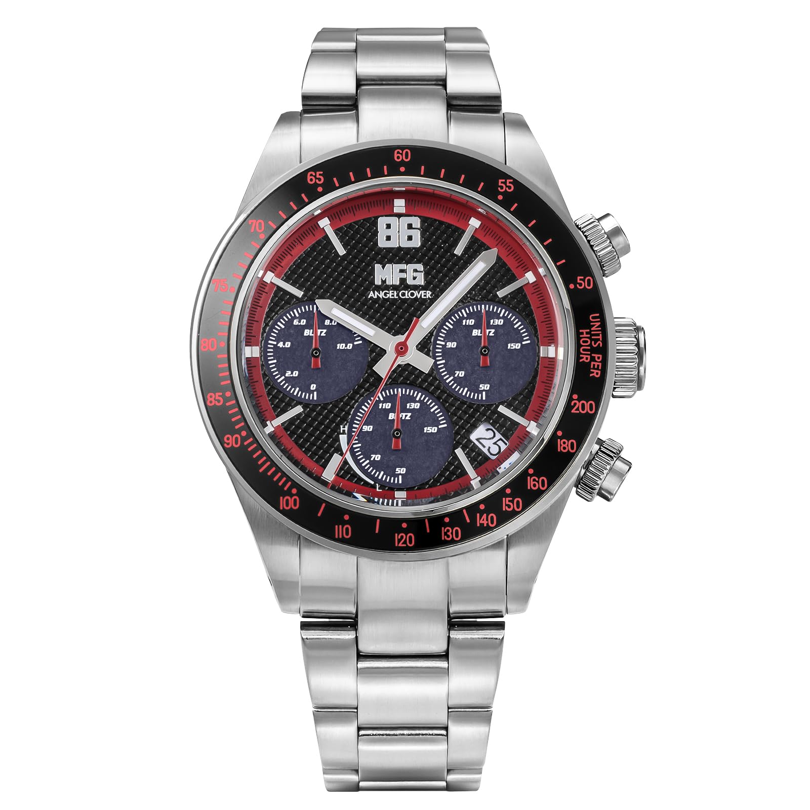 

[Angel Clover] MF Ghost Collaboration Watch 2026 Edition - Kana Katagiri Toyota 86GT Model - Solar Powered, 10 ATM Water Resistant, Mineral Glass, Bla