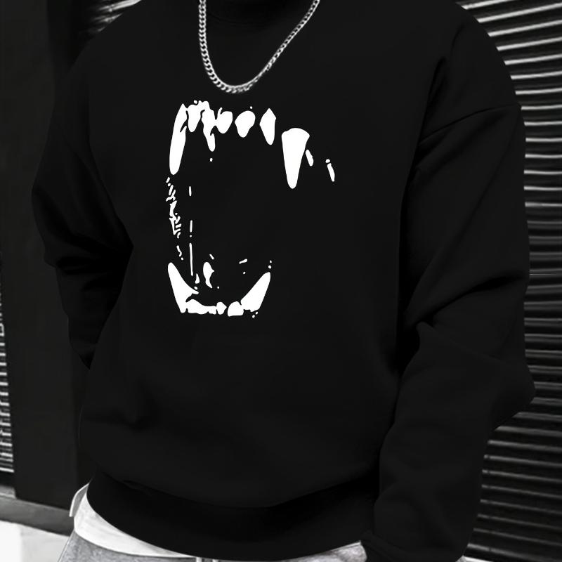 

Slim Fit Crew Neck Sweatshirt, Shrink-Resistant Fabric, Durable Long-Term XXL