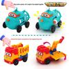 Super Wings Mini Toy Set: Fire Truck Da Yong, Construction Vehicle Willie, Space Vehicle Doli, Jett.