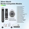 26mm Watch Band for Garmin Fenix 8 51mm/Fenix 6X/Fenix 7X,Quickfit Silicone Bands for Garmin Fenix 5X/Fenix 5X Plus/Fenix 7X Pro/Fenix 6X Pro/Fenix