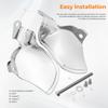 Motorcycle Accessory 1 Pair Heat Deflector Shields ABS Plastic Chrome Fit For Harley Softail Heritage Classic FLHC 2018-2026