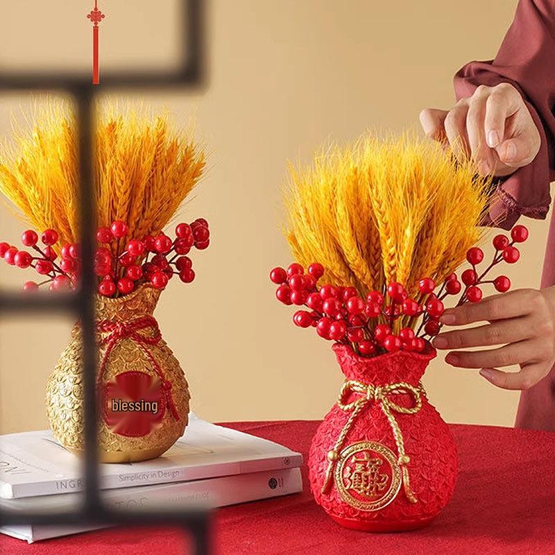 Wheat Ear Vase Decoration: Home Centerpiece & Housewarming Gift