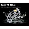 Male Chastity Device Cock Cage Belt 3 Ring of Various Sizes,Advanced Metal Silver Lock Cage Adult Sex Toy,Including Locks and 3 Key