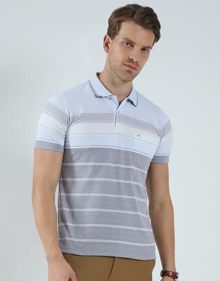 Mens Striped Collar Neck T-Shirt