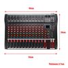 12 Channel Bluetooth Live Studio Audio Mixer Mixing Console w/ USB XLR Input 48V Black