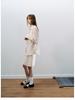 Spring Casual High-Waisted Tencel Polka Dot Wrap Skirt